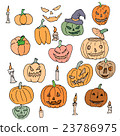 Vector seamless pattern for Halloween. Pumpkin 23786975