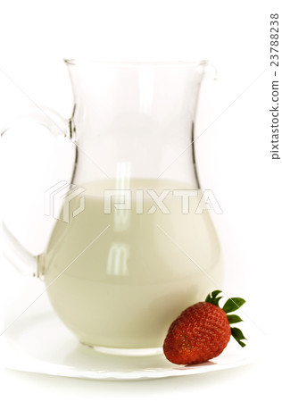 milk and strawberry milk and strawberry 23788238
