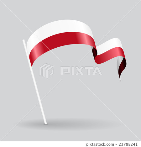 Polish wavy flag. Vector illustration. Polish wavy flag. Vector illustration. 23788241