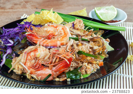 Stir fried Seaweed glass line with Shrimp 23788823