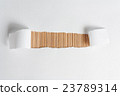 White frame with bamboo wooden texture 23789314