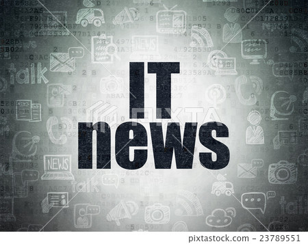 News concept: IT News on Digital Data Paper 23789551