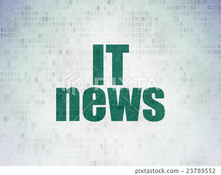 News concept: IT News on Digital Data Paper 23789552