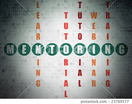 Education concept: Mentoring in Crossword Puzzle 23789577