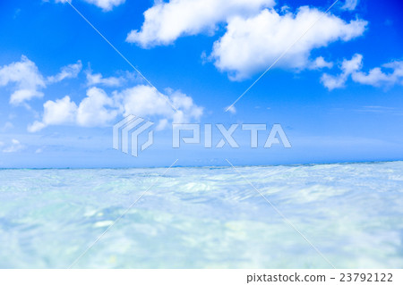 Beach semi-water surface image 23792122