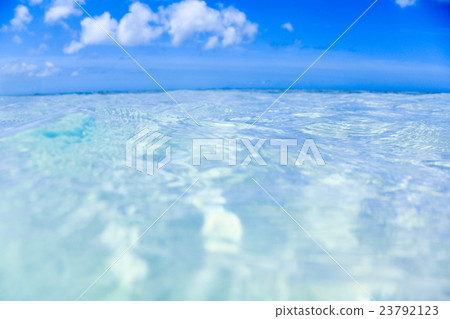 Beach semi-water surface image 23792123