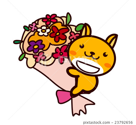 Bouquets and animals series 23792656