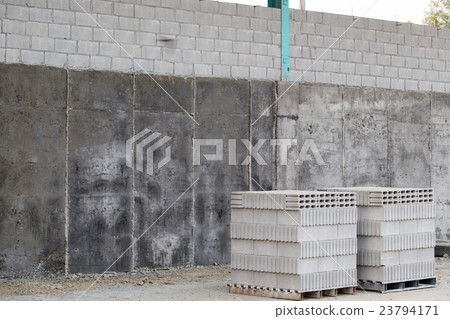 Stack of concrete blocks Stack of concrete blocks 23794171