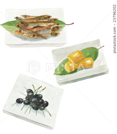 Osechi dishes three goods Osechi dishes three goods 23796202