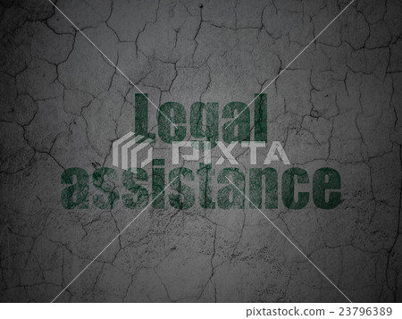 Law concept: Legal Assistance on grunge wall 23796389