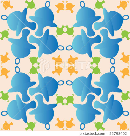 Childrens pattern with dummy, background. 23798402