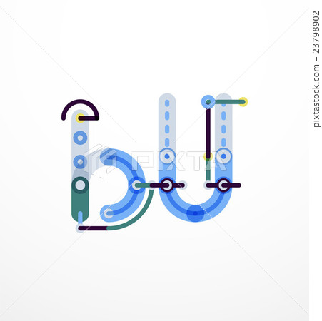 Line letter design - Stock Illustration [23798902] - PIXTA