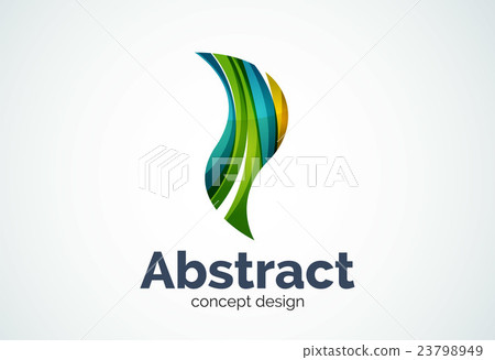 Abstract wave logo template, smooth motion concept Abstract wave logo template, smooth motion concept 23798949