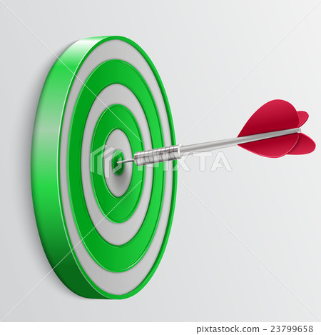 Target with darts, 3d icon Target with darts, 3d icon 23799658