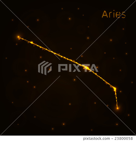Aries silhouette of lights 23800058