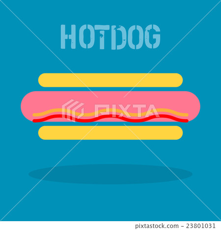 Abstract hotdog icon 23801031