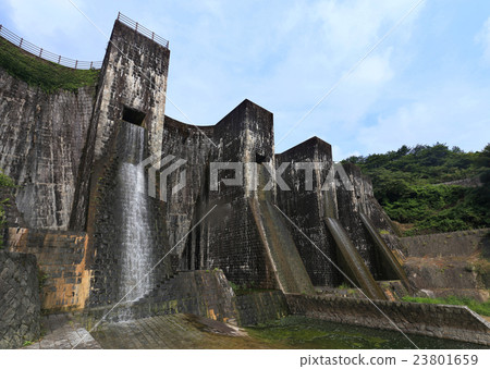 Ohnohara Town, Kanonji City, Kagawa Prefecture, Kunikuni Shimbun "Benifeng Pond dam" Ohnohara Town, Kanonji City, Kagawa Prefecture, Kunikuni Shimbun "Benifeng Pond dam" 23801659