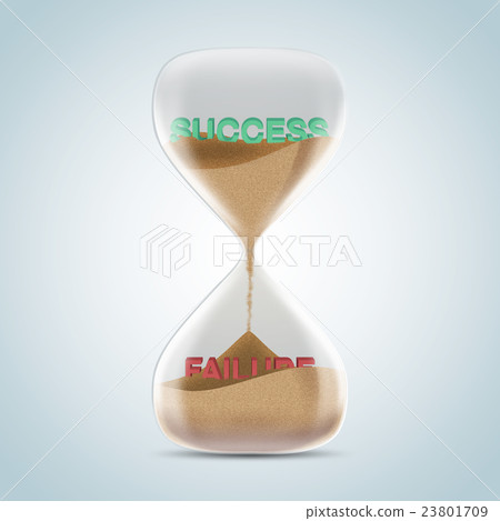 Opposite wording concept in hourglass. 23801709