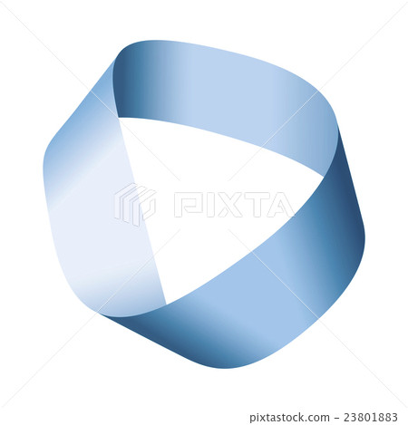 Blue Moebius strip or Mobius band Blue Moebius strip or Mobius band 23801883