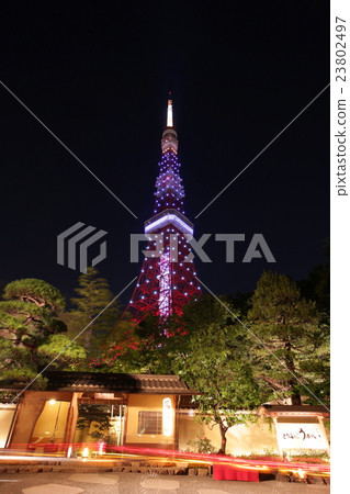 Tokyo Tower "The rainy-season diamond veil" 23802497