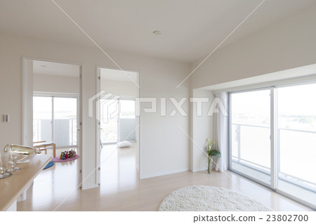 Residential condominium LDK Western-style two-room viewing angle corner dwelling white room natural light 23802700