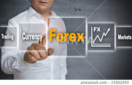 Forex touchscreen concept background template Forex touchscreen concept background template 23802850