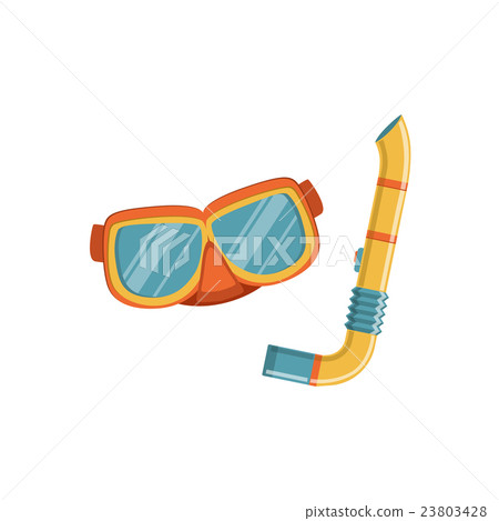 Diving Mask And Snorkel - Stock Illustration [23803428] - PIXTA