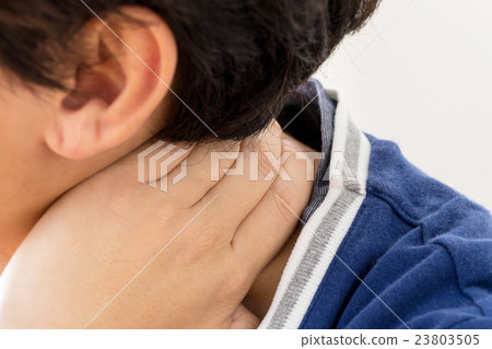 鞭打睡覺部分削減脖子僵硬人畫像人人居住的拷貝空間 鞭打睡覺部分削減脖子僵硬人畫像人人居住的拷貝空間 23803505