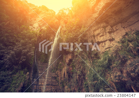 David's waterfall in Ein Gedi Nature Reserve David's waterfall in Ein Gedi Nature Reserve 23804147
