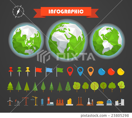 Infographic elements template 23805298