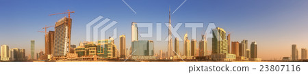Business bay and downtown area of Dubai, UAE 23807116