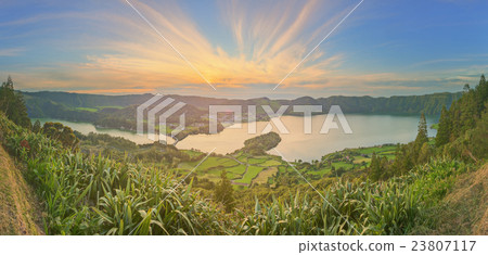 Mountain landscape Ponta Delgada, Azores, Portugal 23807117