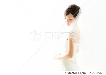 Woman in wedding dress 23808568