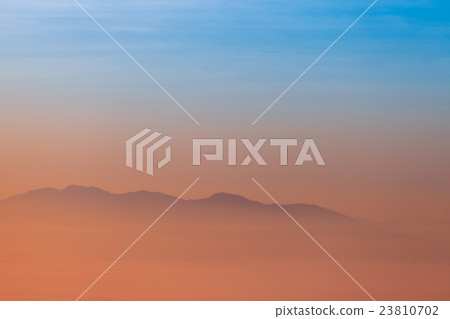 Sunrise scene with mountain at Phu chi fa Sunrise scene with mountain at Phu chi fa 23810702