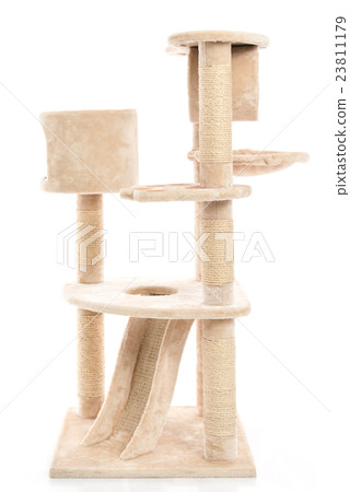 Huge cat tower isolated 23811179