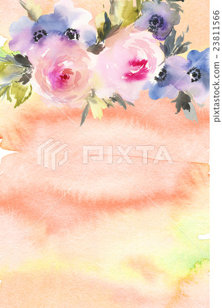 Greeting card with flowers Greeting card with flowers 23811566