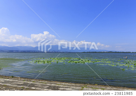 Lake Biwa from the Karasumaru peninsula 23811985