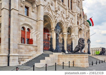 Hungarian Parliament Main Entrance. Hungarian Parliament Main Entrance. 23812319