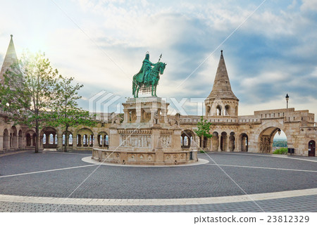 View on the Old Fisherman Bastion in Budapest. View on the Old Fisherman Bastion in Budapest. 23812329