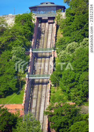 Funicular to lift up the mountain Funicular to lift up the mountain 23812384