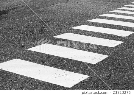 Zebra. Pedestrian crossing road marking Zebra. Pedestrian crossing road marking 23813275