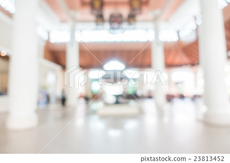 Abstract blur hotel lobby interior 23813452
