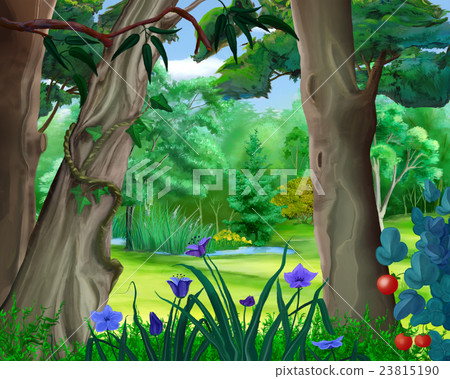 Small Pond in the Forest in a Summer Day 23815190