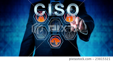 Corporate Executive Touching CISO Corporate Executive Touching CISO 23815321