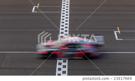 Race car, Motion blurred 23817669