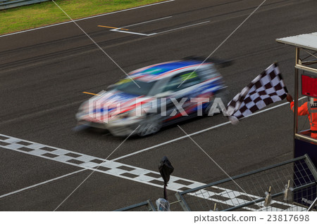 Race car, Motion blurred Race car, Motion blurred 23817698