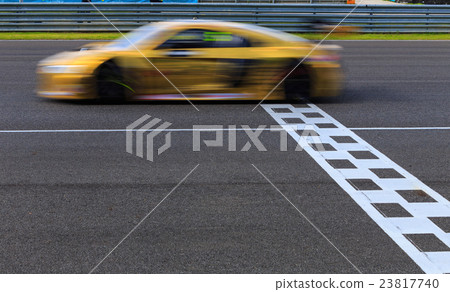 Race car, Motion blurred 23817740