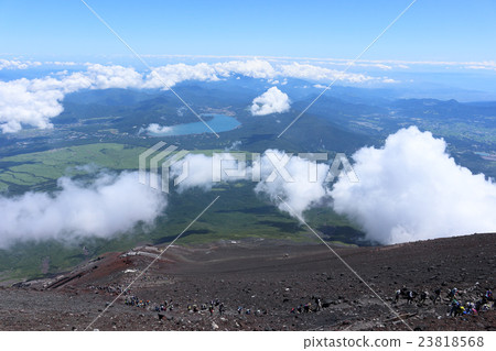 View from the top of Mt. Fuji 23818568