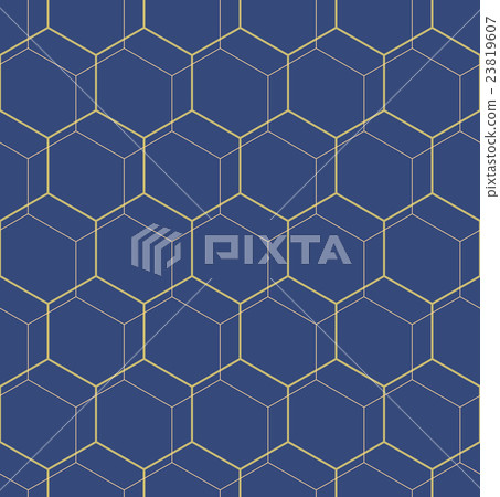Seamless Abstract Vector Pattern With Hexagons - Stock Illustration ...