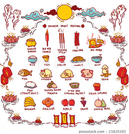 Chinese Ghost Festival Offerings 23820385